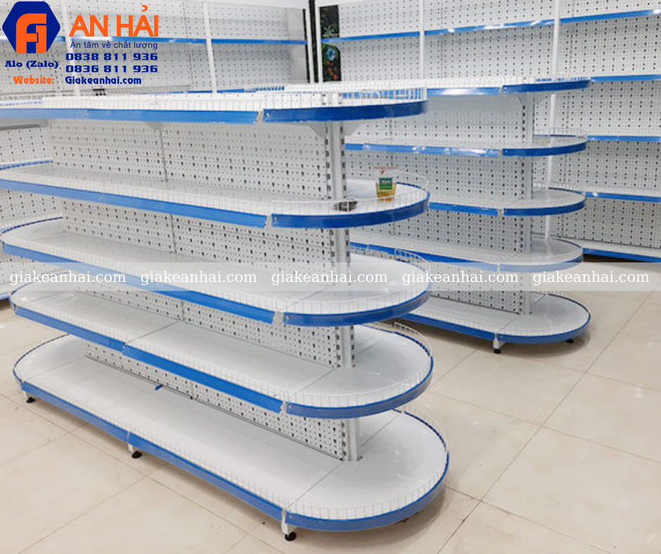 Kệ siêu thị đôi lưng tôn 